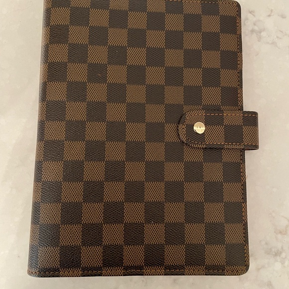 Other - Luxury Checkered A5 Agenda Binder Journal Notepad Gift Brown with extra inserts